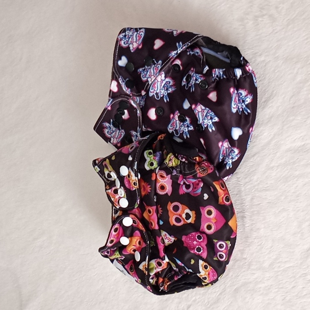New Hip Huggers Pocket Cloth Diapers (set of 2)
